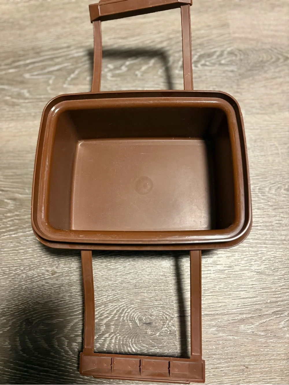 Brown Tupperware Plastic Storage Container - Does not include lid